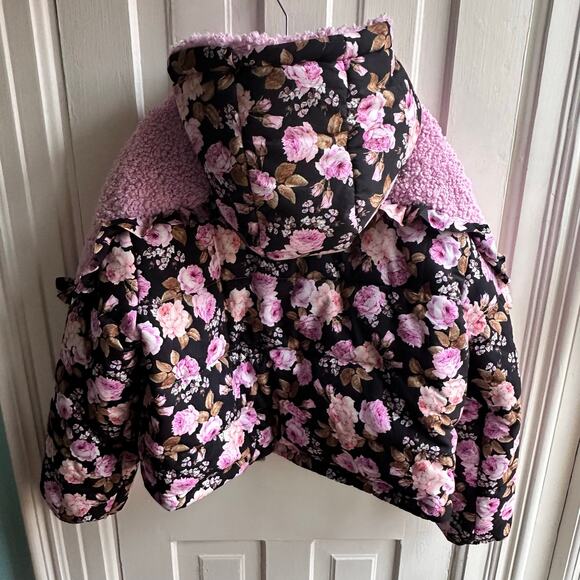 For Love & Lemons Floral Puffer Jacket - Picture 7 of 9